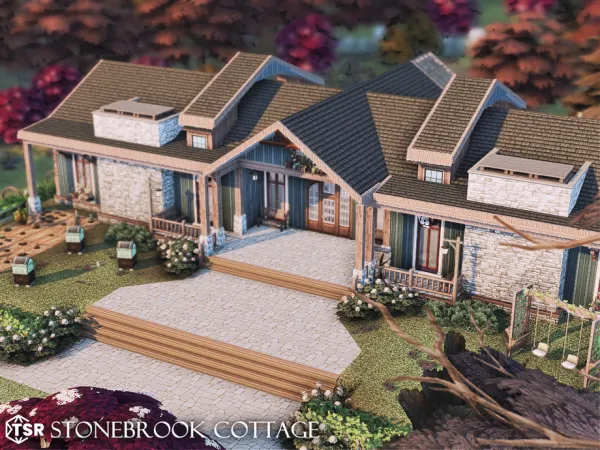 Maxis Match Stonebrook Cottage - The Sims 4 Custom Content