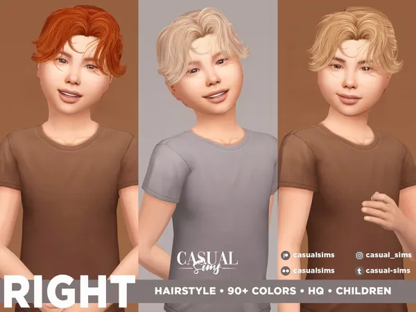 CasualSims Right Hairstyle Children