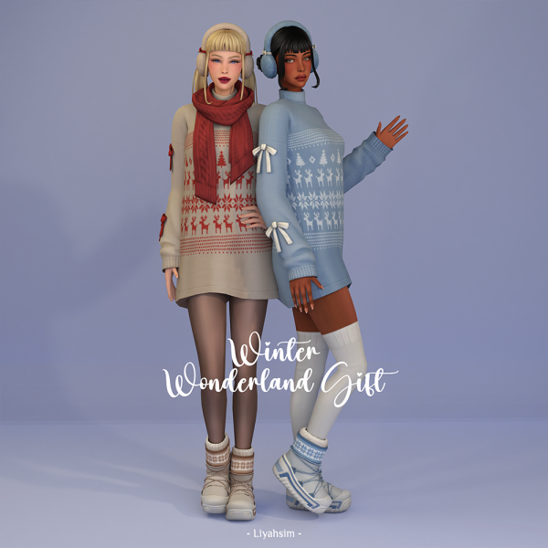Maxis Match Winter Wonderland Gift by liyahsim - The Sims 4 Custom Content