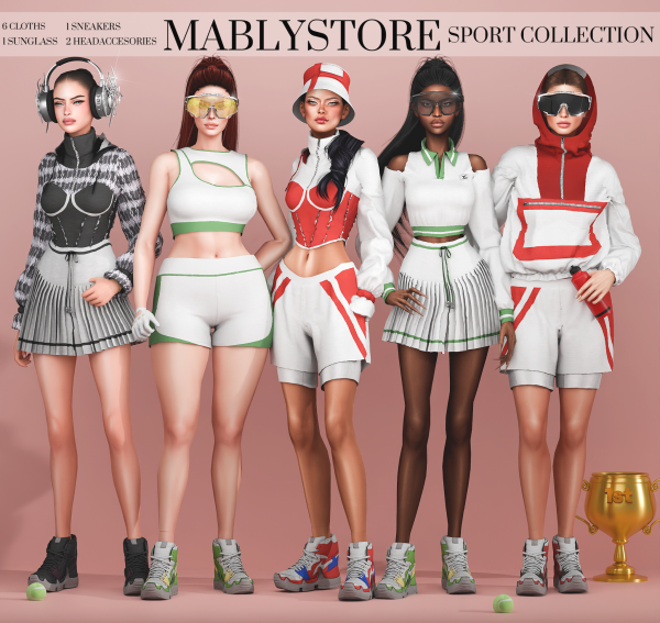 Alpha SPORT COLLECTION 2026 by simsfinds - The Sims 4 Custom Content