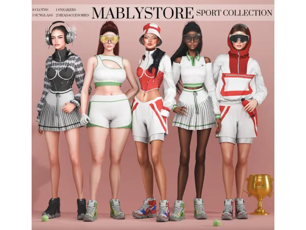 Alpha SPORT COLLECTION 2026 by Mably - The Sims 4 Custom Content