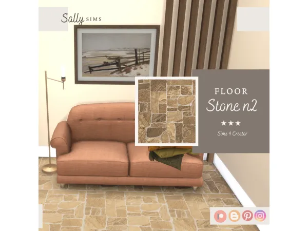 Alpha Floor STONE N2 - The Sims 4 Custom Content