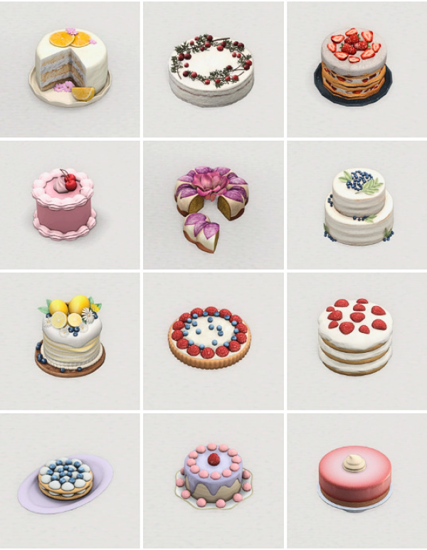 Maxis Match Finds Cakes in sims4 by simsfinds - The Sims 4 Custom Content