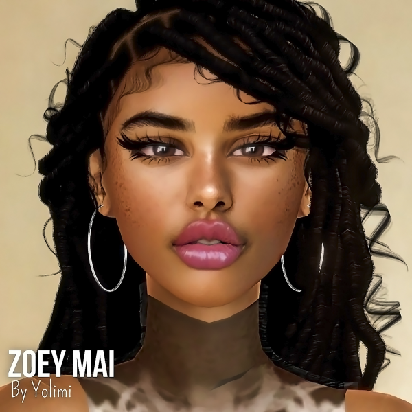 Alpha Zoey Mai The Urban Glow - The Sims 4 custom content