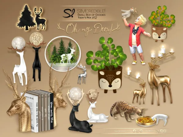 Alpha Oh My Deer by simcredible - The Sims 4 Custom Content