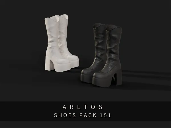 Alpha Shoes Pack 151 by simsfinds - The Sims 4 Custom Content