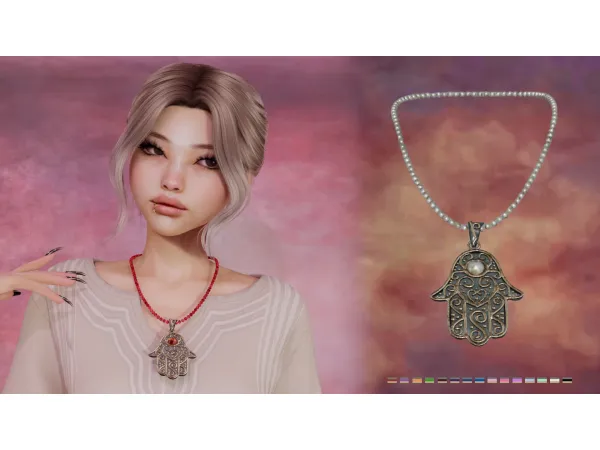 Alpha Taste Of Marrakesh Aura Necklace - The Sims 4 Custom Content