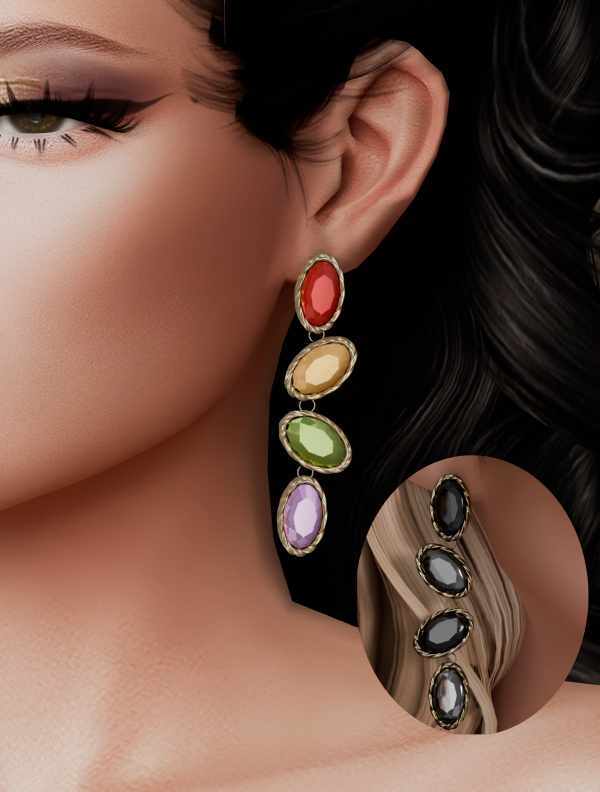Alpha COLLECTION FALL WINTER earrings by simsfinds - The Sims 4 Custom Content