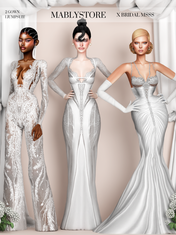 Alpha BRIDAL MSSIS by simsfinds - The Sims 4 Custom Content