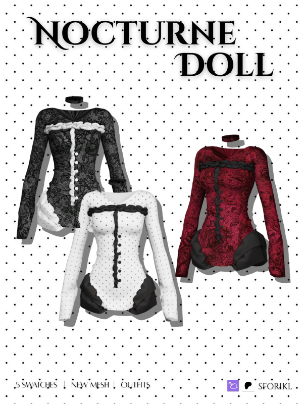 Mix Sforikl Nocturne Doll by simsfinds - The Sims 4 Custom Content