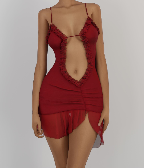 Alpha jaded london mini fatale dress by simsfinds - The Sims 4 Custom Content