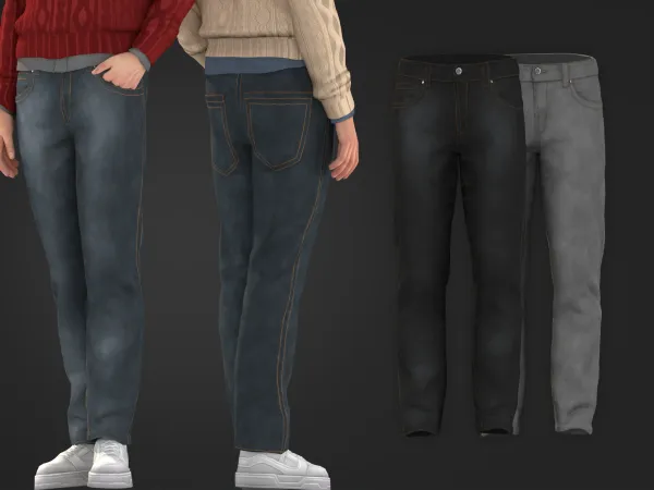 Alpha Knot Over It Men Pants by modcollective - The Sims 4 Custom Content