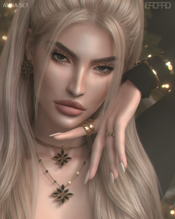 Alpha AURA SET by simsfinds - The Sims 4 Custom Content