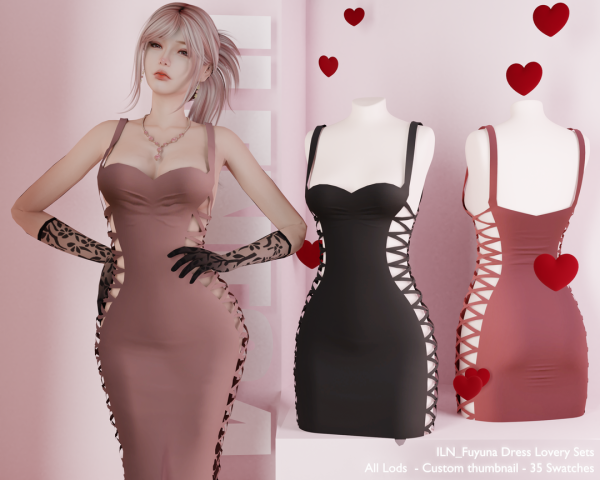 Alpha ILN Fuyuna Set by ilenes4 - The Sims 4 Custom Content