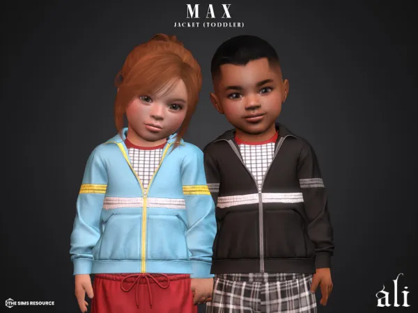 Alpha MAX jacket (toddler) by thesimsresource - The Sims 4 Custom Content