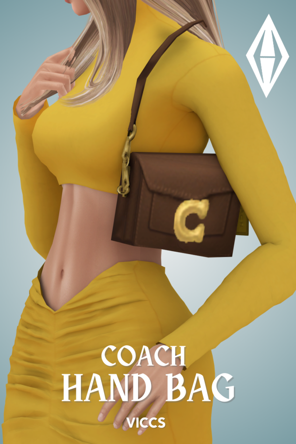 Alpha VICCS_COACH HANDBAG PURSE (TEEN ELDER) by viccs - The Sims 4 Custom Content
