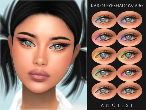 Alpha Karen Eyeshadow A90 by thesimsresource - The Sims 4 Custom Content