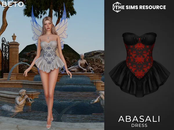 Alpha Abasali (Dress) by Beto_ae0 - The Sims 4 custom content