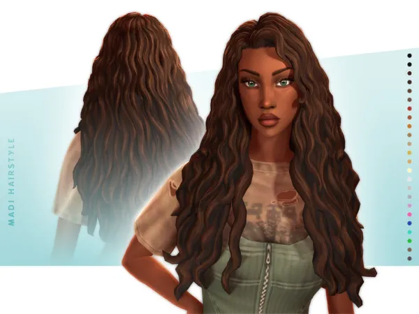 Maxis Match Madi Hairstyle Style 1 by thesimsresource - The Sims 4 Custom Content