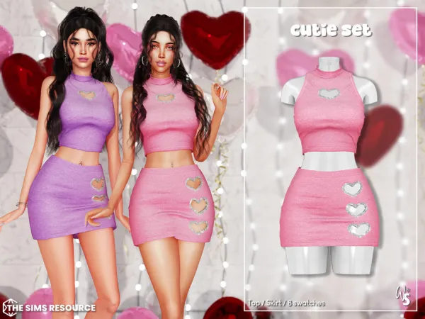 Alpha Cutie Clothing Set by thesimsresource - The Sims 4 Custom Content