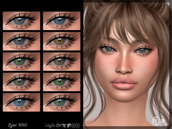 Alpha tsr Eyes N140 by layla - The Sims 4 Custom Content