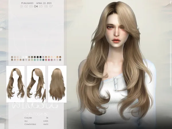 Alpha WINGS TO0418 by wingssims - The Sims 4 Custom Content
