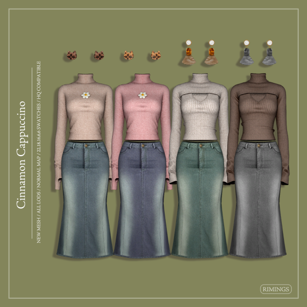 Alpha [RIMINGS] Cinnamon Cappuccino by simsfinds - The Sims 4 Custom Content