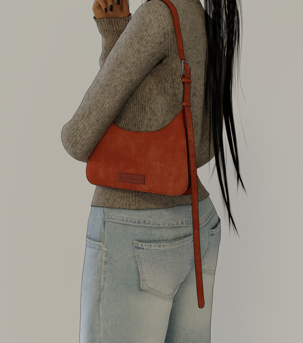 Alpha acne studios platt bag by simsfinds - The Sims 4 Custom Content