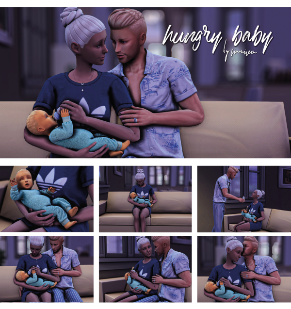 Mix Hungry baby by simsfinds - The Sims 4 Custom Content
