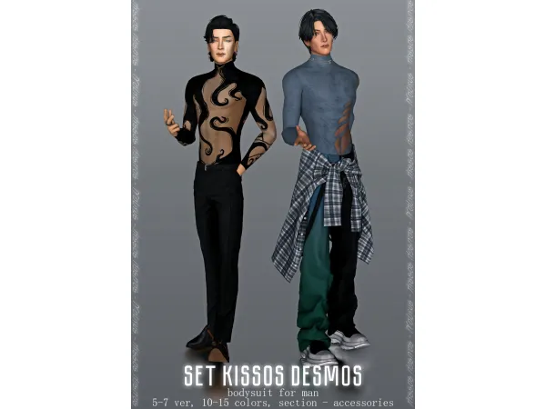 Mix Set Kissos Desmos Version 5 7 by jarride - The Sims 4 Custom Content