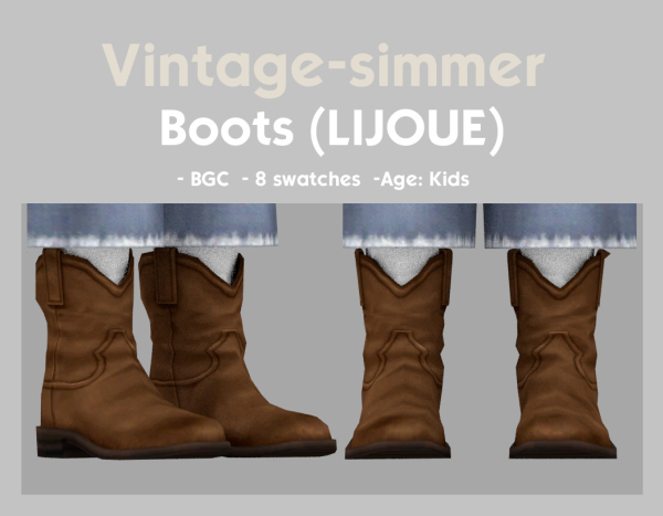Maxis Match Boots simmer by simsfinds - The Sims 4 Custom Content
