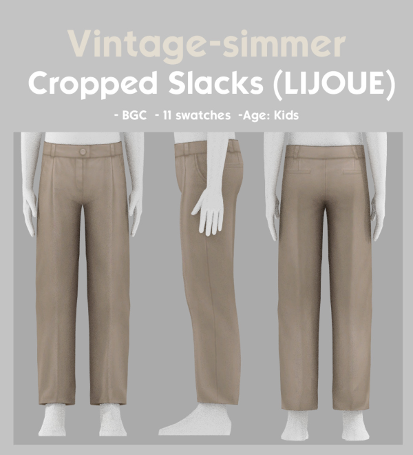 Maxis Match Cropped Slacks simmer by simsfinds - The Sims 4 Custom Content