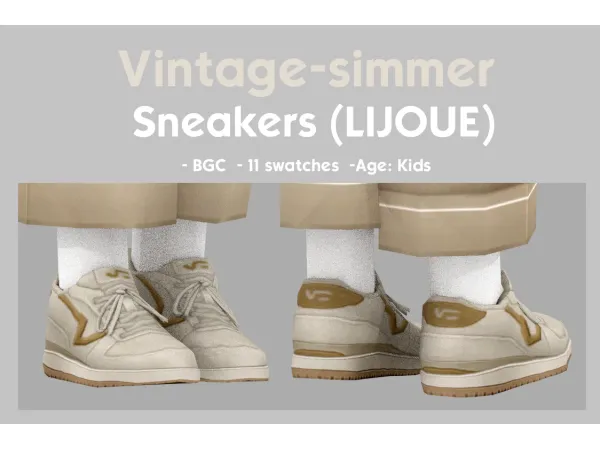 Maxis Match Sneakers simmer by vintage - The Sims 4 custom content