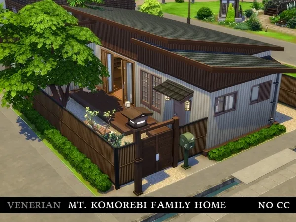 Maxis Match Mt Komorebi Family Home by venerian - The Sims 4 Custom Content