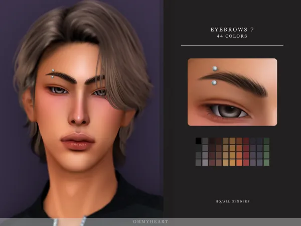 Maxis Match ohmyheart brows7 - The Sims 4 Custom Content
