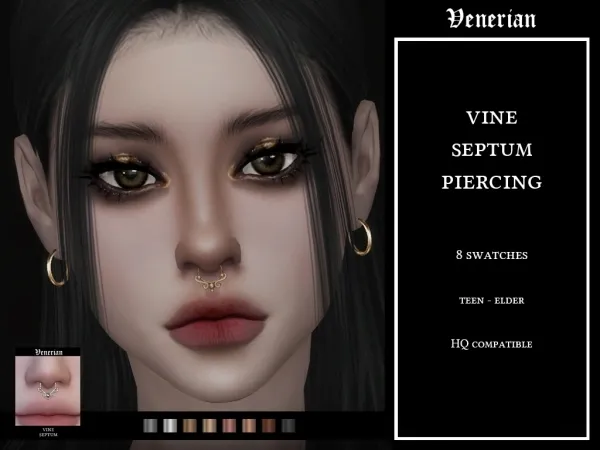 Vine Septum Piercing by Venerian