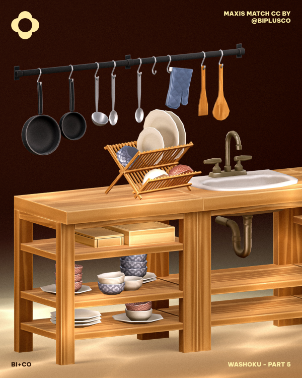 Maxis Match Washoku Part 5 by simsfinds - The Sims 4 Custom Content