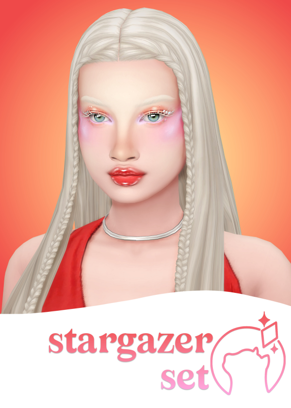 Maxis Match stargazer makeup set by simsfinds - The Sims 4 Custom Content