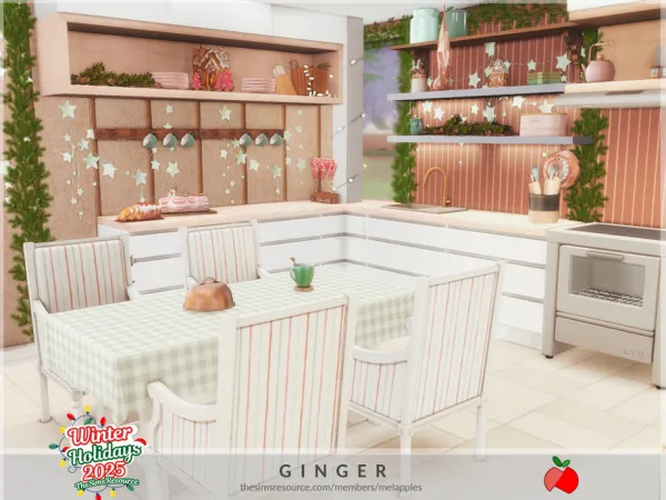 Mix Ginger kitchen by melanieapples - The Sims 4 Custom Content