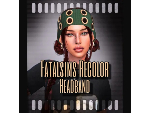 Maxis Match Yuyulie Flynn headband recolor by fatalsimss - The Sims 4 Custom Content