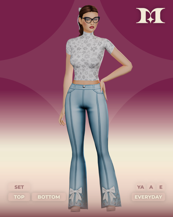 Maxis Match Belle Set by simsfinds - The Sims 4 Custom Content