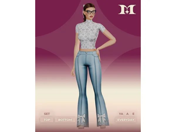 Maxis Match Belle Set by milliancc - The Sims 4 Custom Content
