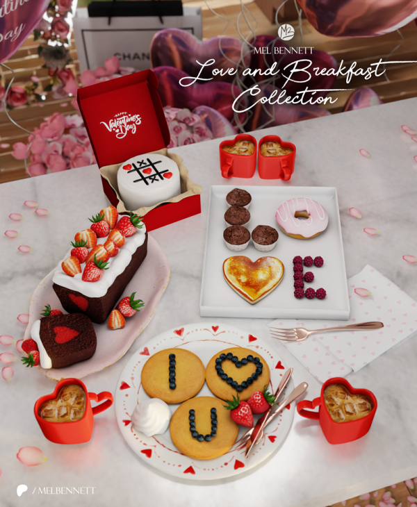 Mix Love and Breakfast Collection by melbennett - The Sims 4 Custom Content