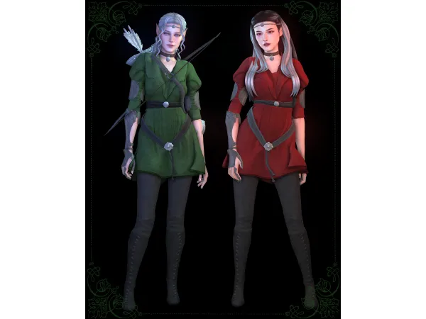 Maxis Match Elf archer by moriel - The Sims 4 Custom Content