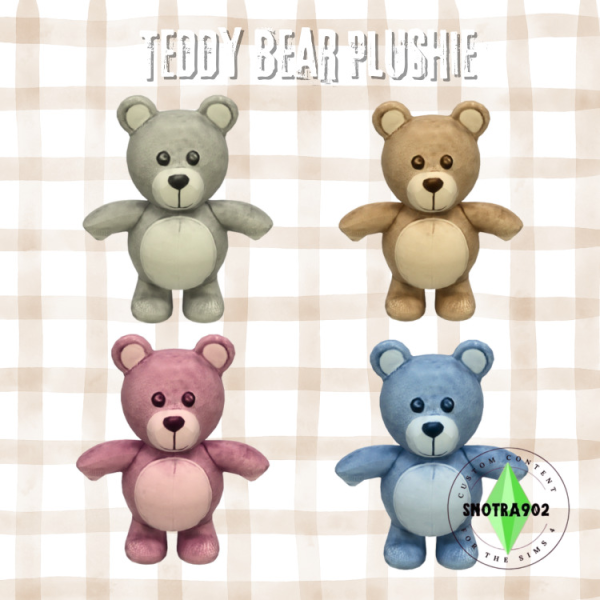 Maxis Match Teddy Bear Plushie by simsfinds - The Sims 4 Custom Content