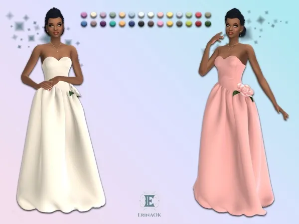 Mix ErinAOK Womens Gown 011126 - The Sims 4 Custom Content