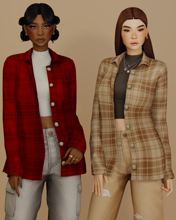 Maxis Match After Class Overshirt - The Sims 4 Custom Content