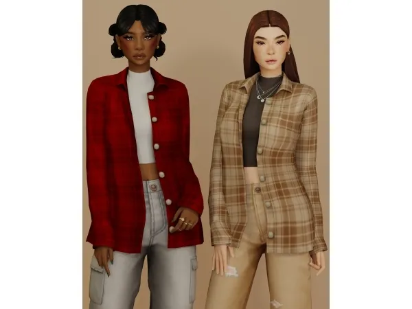 Maxis Match After Class Overshirt - The Sims 4 Custom Content