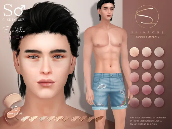 Alpha S CLUB_0126_male skintones Club by thesimsresource - The Sims 4 Custom Content