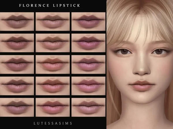 Alpha Florence Lipstick - The Sims 4 Custom Content